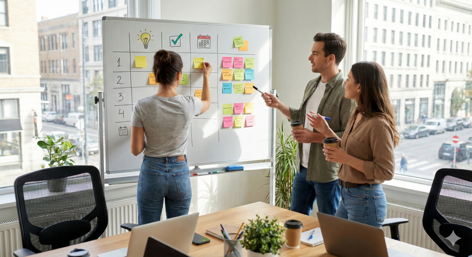 Readers need to visualize the bucket-based content map and how it prevents random posting.